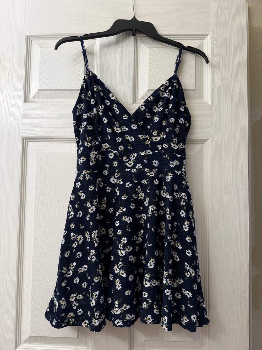 Navy Floral Spaghetti Strap Dress Skort - Classic Summer Style